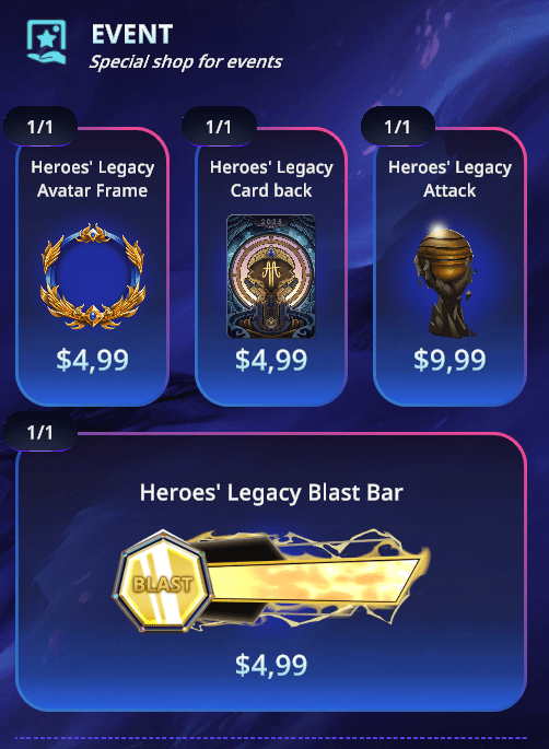 Heroes’ Legacy Event Shop: Earn Your Crown in&nbsp;Style